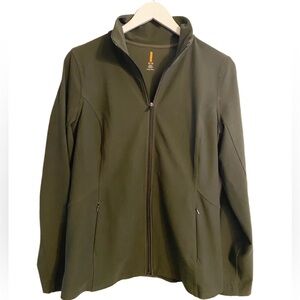 Lucy Olive Green Zip-Up Jacket Size M